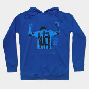 I will not retire messi Blue Hoodie